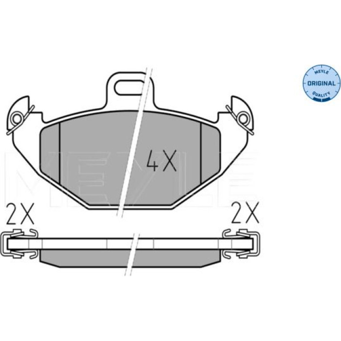 MEYLE Bremsbelagsatz Renault Laguna 252196514 MEYLE Bremsbelagsatz Renault Laguna 252196514