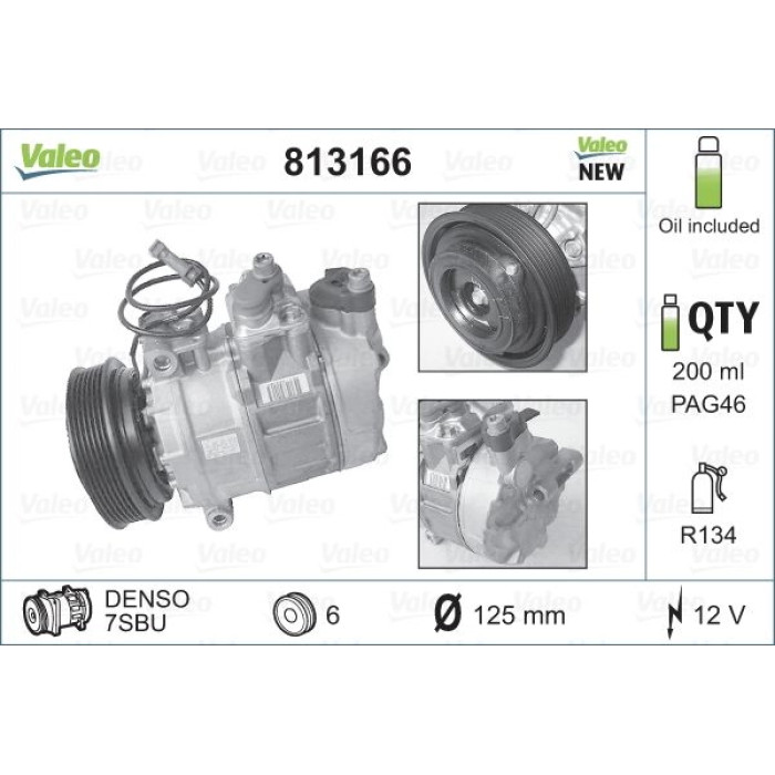 Valeo Kompressor 813166 Valeo Kompressor 813166