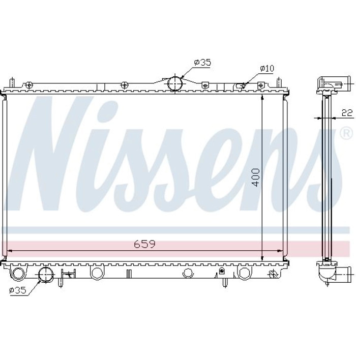 Nissens Wasserkühler PKW 65559A Nissens Wasserkühler PKW 65559A