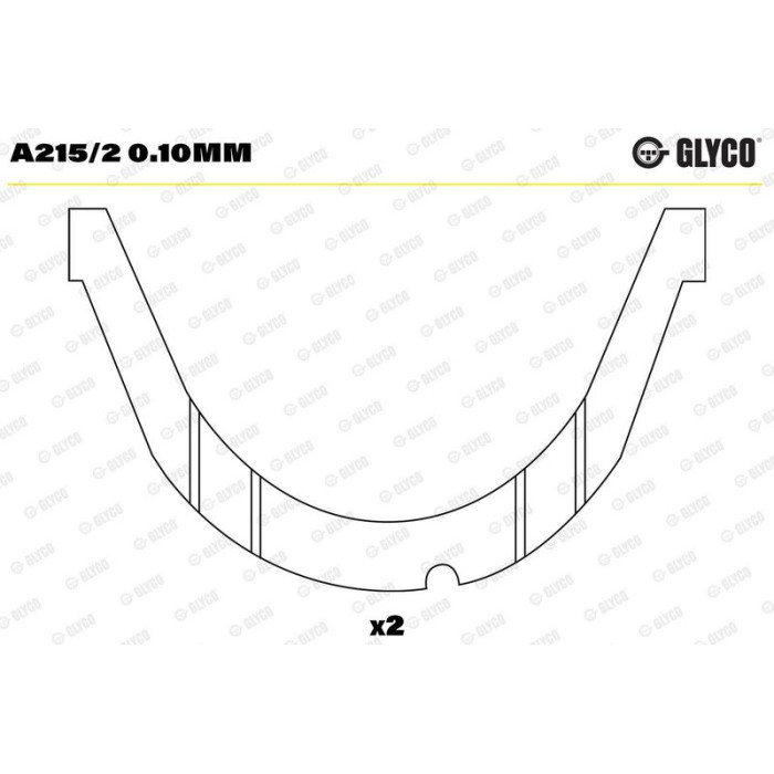 GLYCO Distanzscheibe, Kurbelwelle A215/2 0.10mm