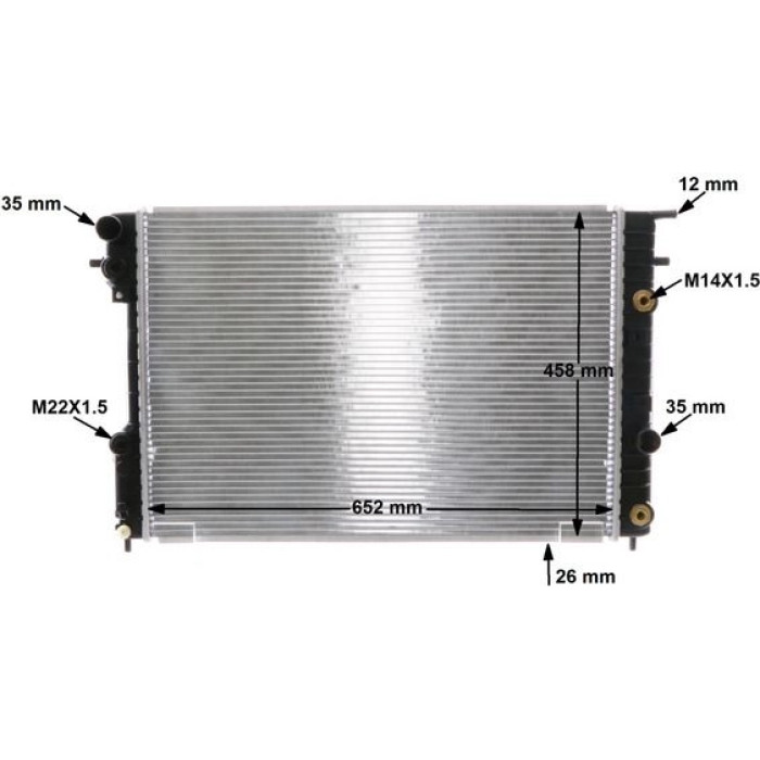 MAHLE Kühler, Motorkühlung CR 560 000S MAHLE Kühler, Motorkühlung CR 560 000S