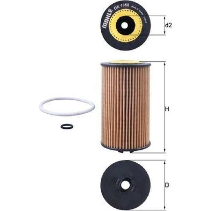 Mahle Original Ölfilter OX 1058D Mahle Original Ölfilter OX 1058D