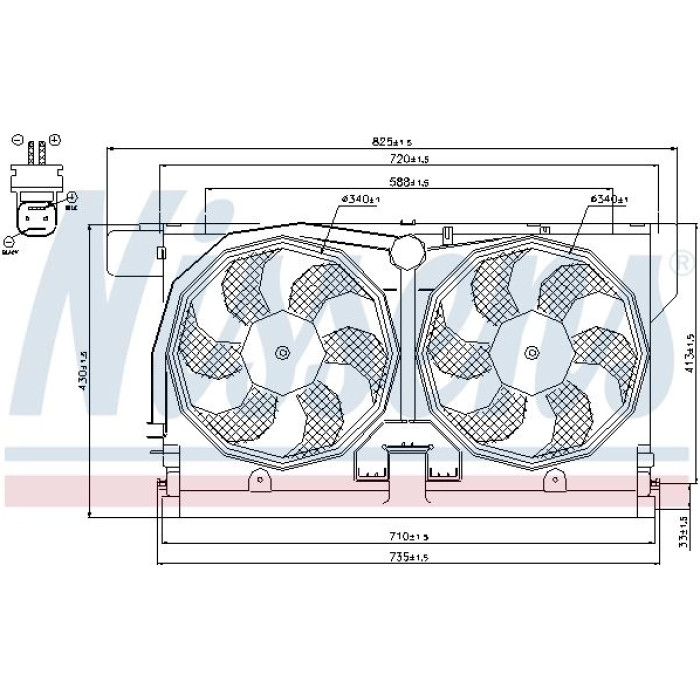 Nissens Kühlerlüfter PKW 85513