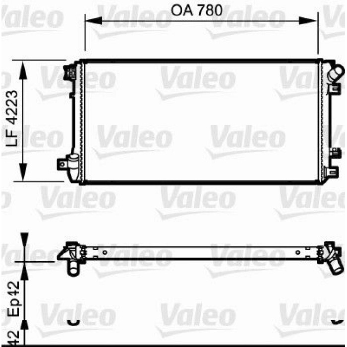 Valeo Motorkühler 735112 Valeo Motorkühler 735112
