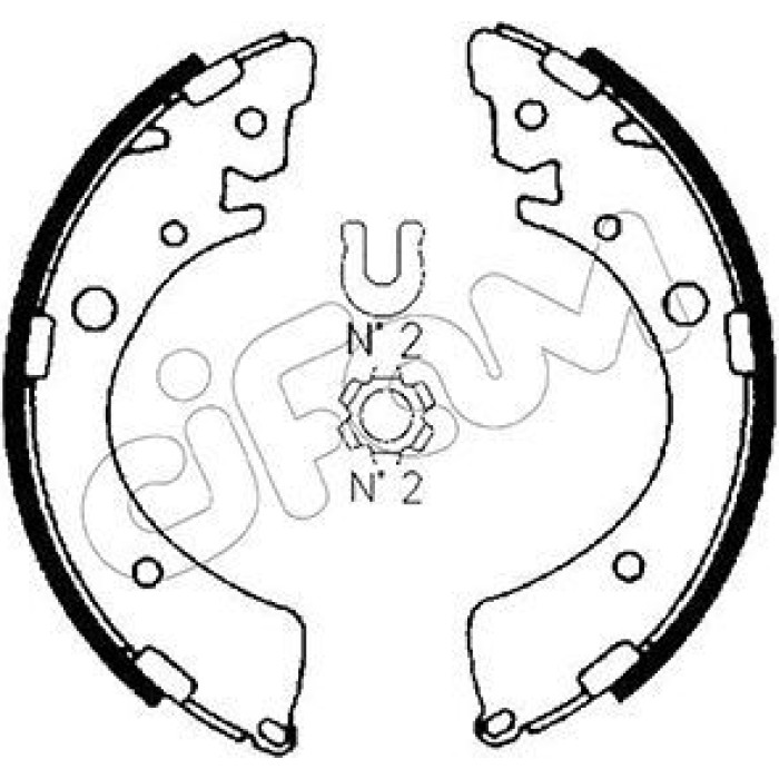 CIFAM Bremsbackensatz 153-153 CIFAM Bremsbackensatz 153-153