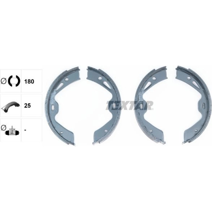 Textar Handbremsbackensatz 91076700 Textar Handbremsbackensatz 91076700
