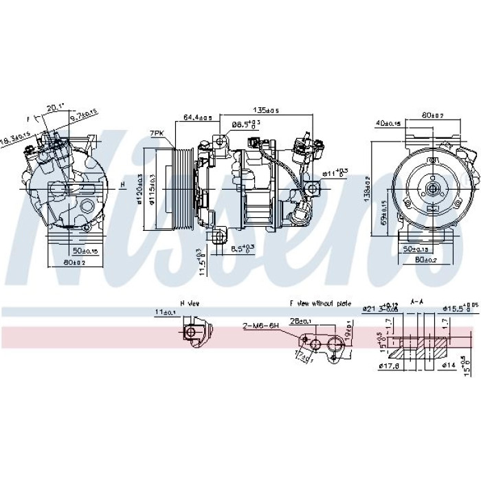 Nissens Klimakompressor PKW 890126 Nissens Klimakompressor PKW 890126