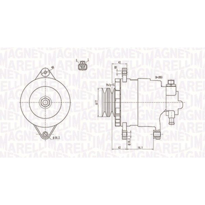 Magneti Marelli Lichtmaschine 063731183010 Magneti Marelli Lichtmaschine 063731183010