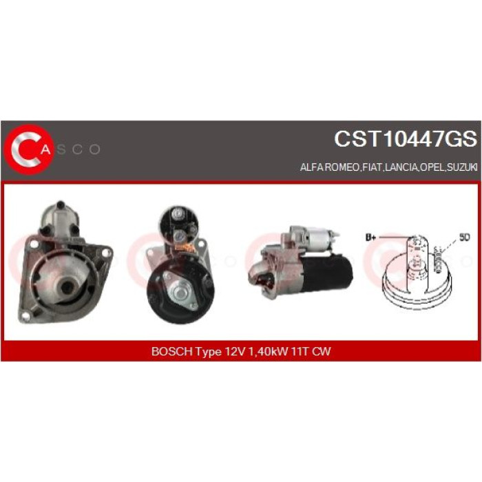 CASCO Anlasser CST10447GS CASCO Anlasser CST10447GS