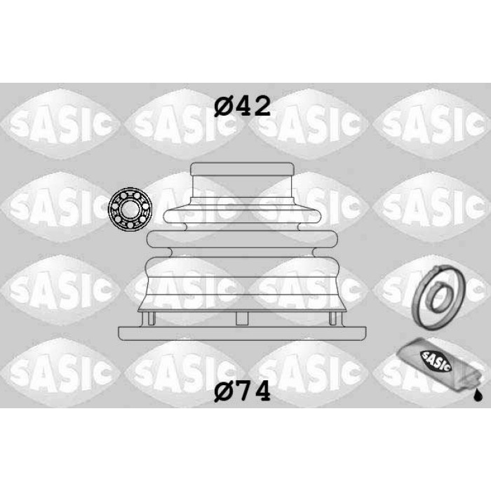 Faltenbalg, Antriebswelle Renault International 4003470 Faltenbalg, Antriebswelle Renault International 4003470