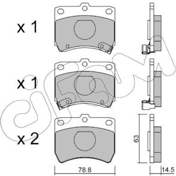 CIFAM Bremsbelagsatz, Scheibenbremse 822-370-0 CIFAM Bremsbelagsatz, Scheibenbremse 822-370-0