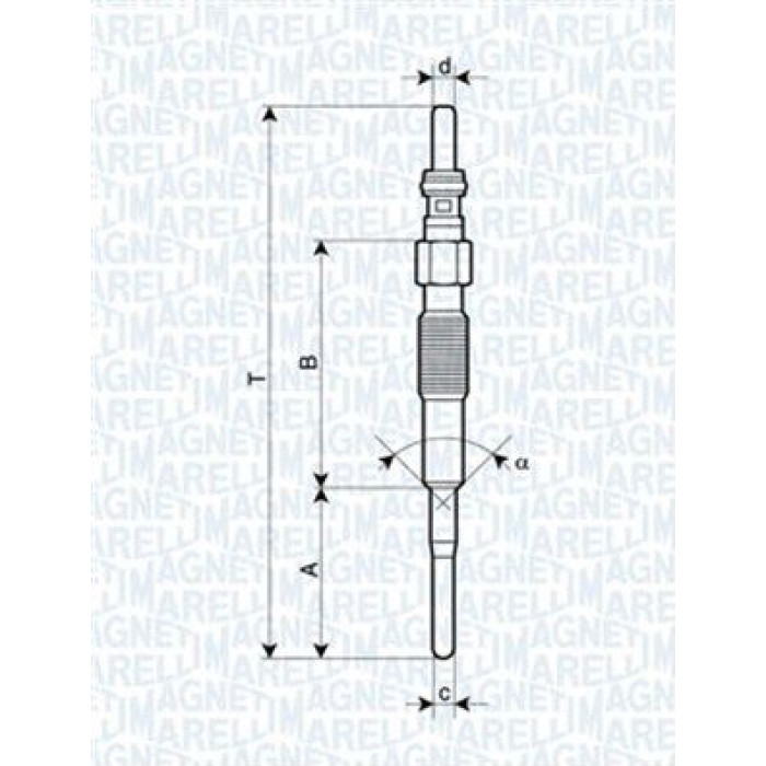 Magneti Marelli Glühkerze 062900079304 Magneti Marelli Glühkerze 062900079304