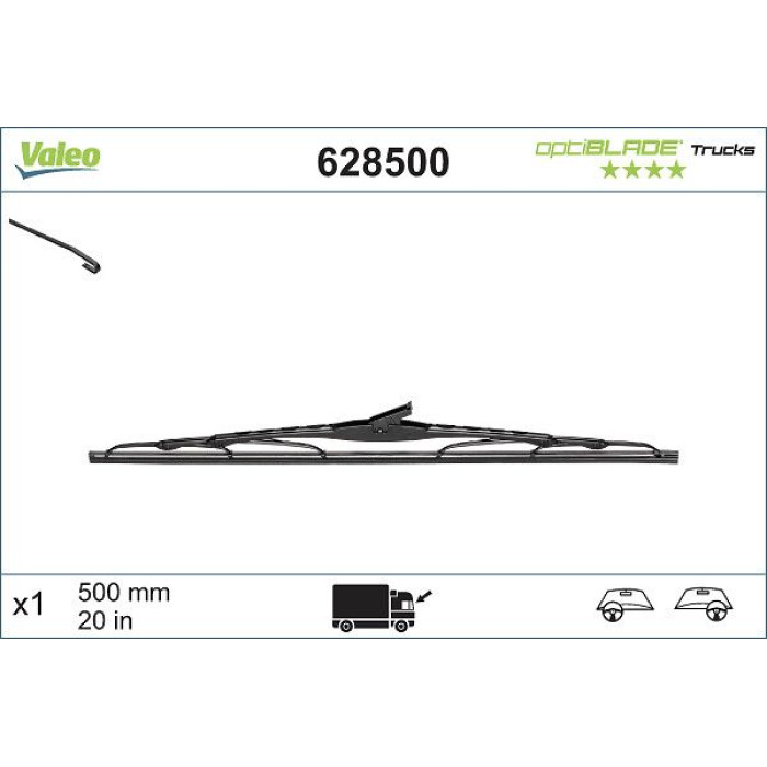 628500 Valeo Scheibenwischer 628500 628500 Valeo Scheibenwischer 628500