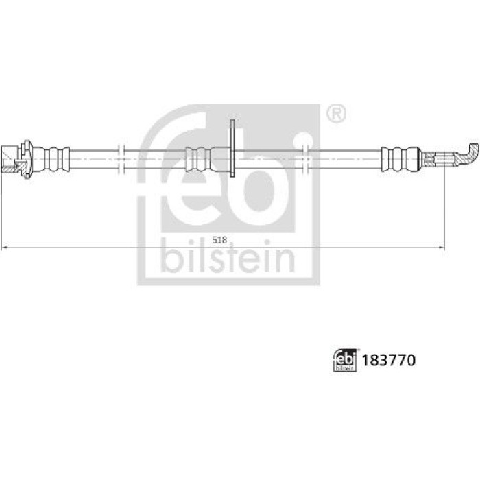 febi Bremsschlauch 183770 febi Bremsschlauch 183770