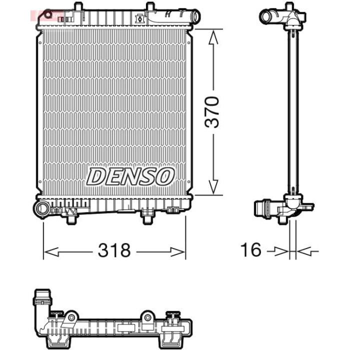 Denso Motorkühler DRM07062 Denso Motorkühler DRM07062