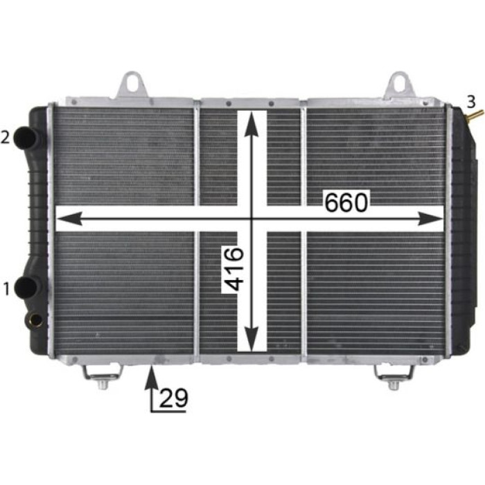MAHLE Kühler, Motorkühlung CR 499 000P MAHLE Kühler, Motorkühlung CR 499 000P