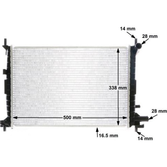 MAHLE Kühler, Motorkühlung CR 375 000S MAHLE Kühler, Motorkühlung CR 375 000S
