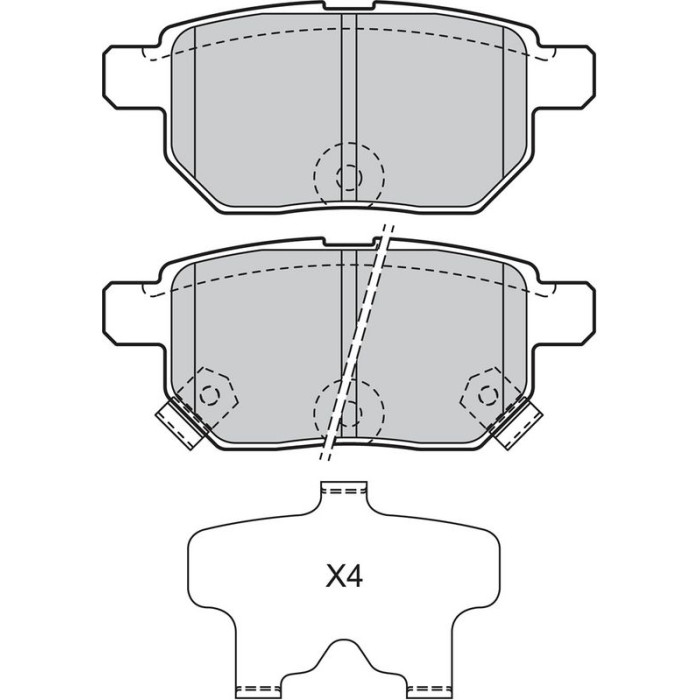 Valeo Bremsbelagsatz 598933 Valeo Bremsbelagsatz 598933