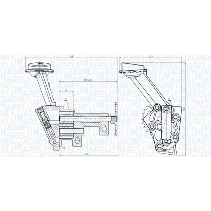 Magneti Marelli Ölpumpe 351516000018 Magneti Marelli Ölpumpe 351516000018