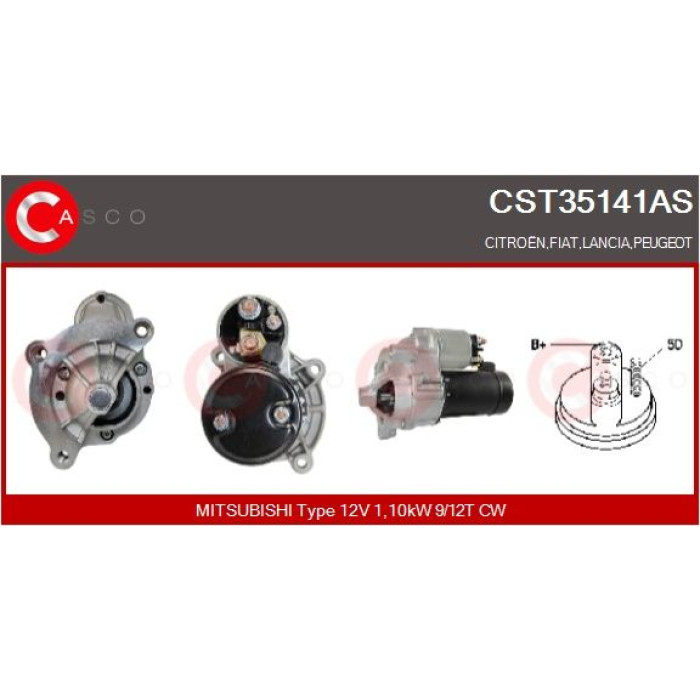 CASCO Anlasser CST35141AS CASCO Anlasser CST35141AS
