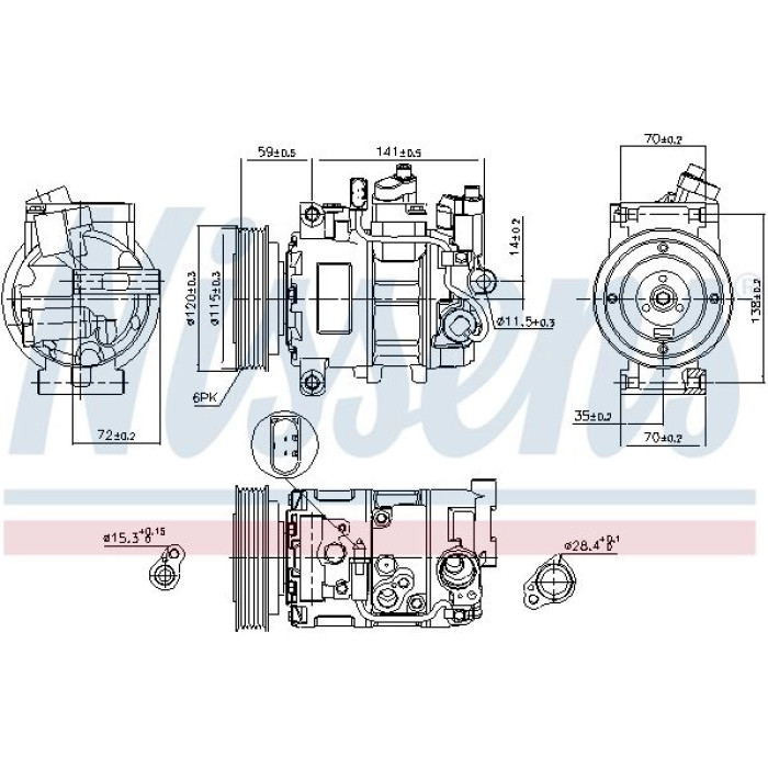 89111 Nissens Klimakompressor PKW 89111