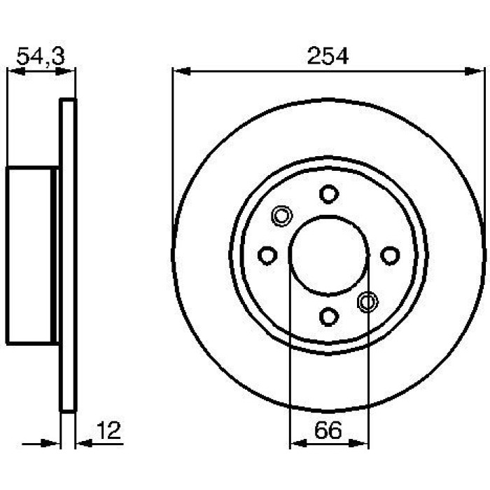 Bosch Bremsscheibe Hinterachse 0 986 478 390 Bosch Bremsscheibe Hinterachse 0 986 478 390