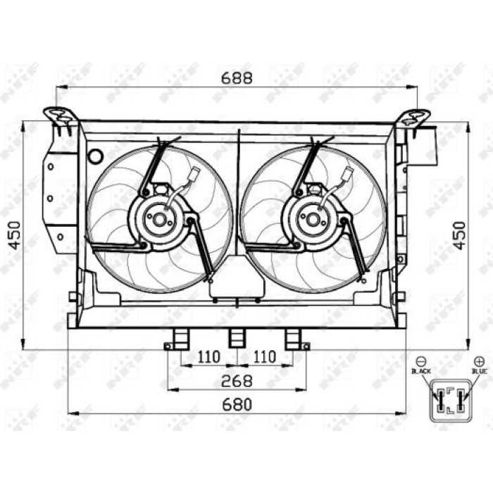 NRF Kühlerlüfter 47503 NRF Kühlerlüfter 47503