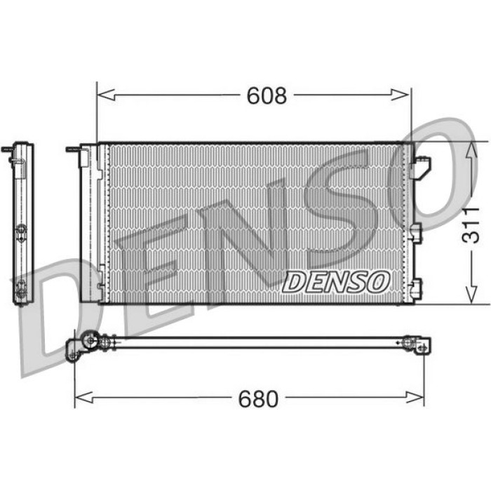 Denso Klimakondensator DCN09105 Denso Klimakondensator DCN09105