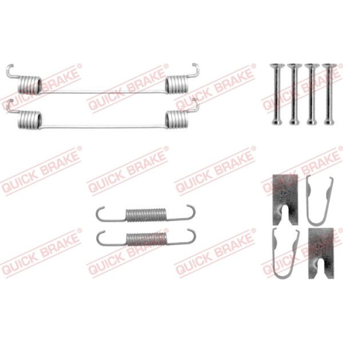 Quick Brake Zubehörsatz für Trommelbremsbacken 105-0042 Quick Brake Zubehörsatz für Trommelbremsbacken 105-0042