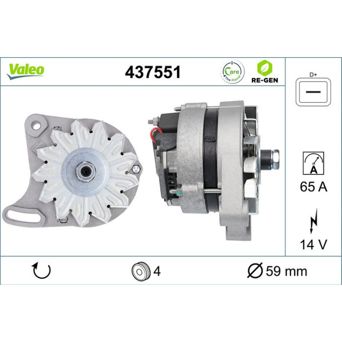 Valeo Lichtmaschine 437551 Valeo Lichtmaschine 437551