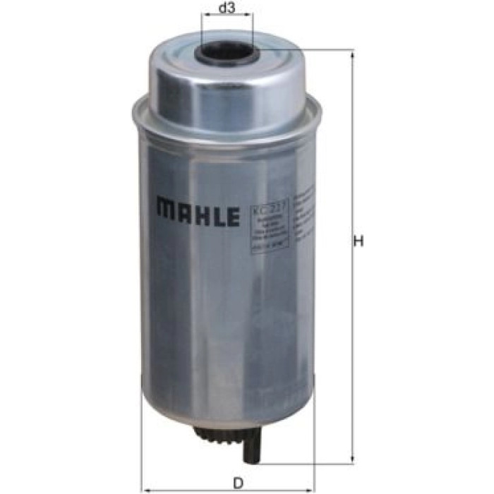 MAHLE Kraftstofffilter KC 227 MAHLE Kraftstofffilter KC 227