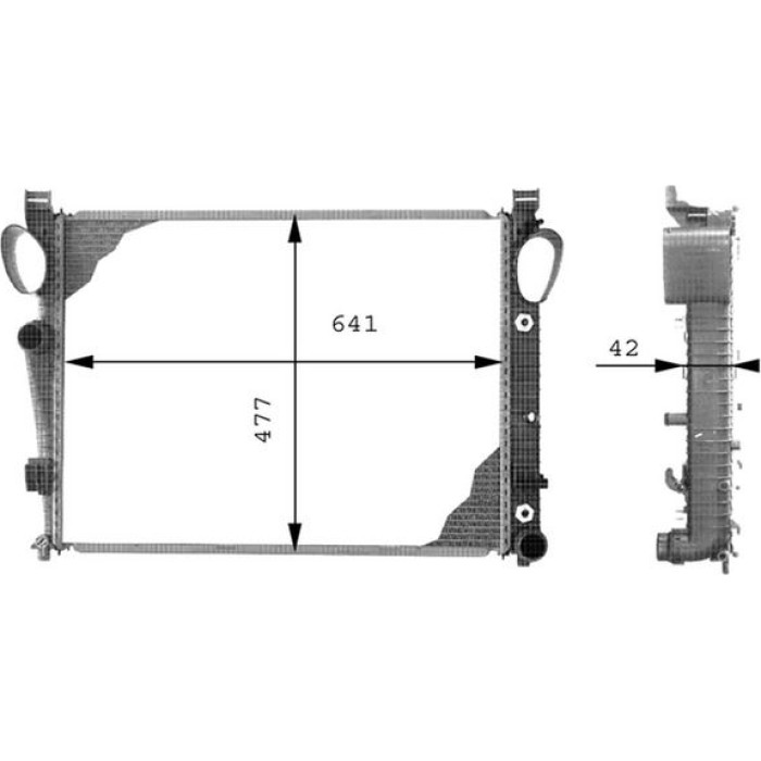 MAHLE Kühler, Motorkühlung CR 302 000P MAHLE Kühler, Motorkühlung CR 302 000P