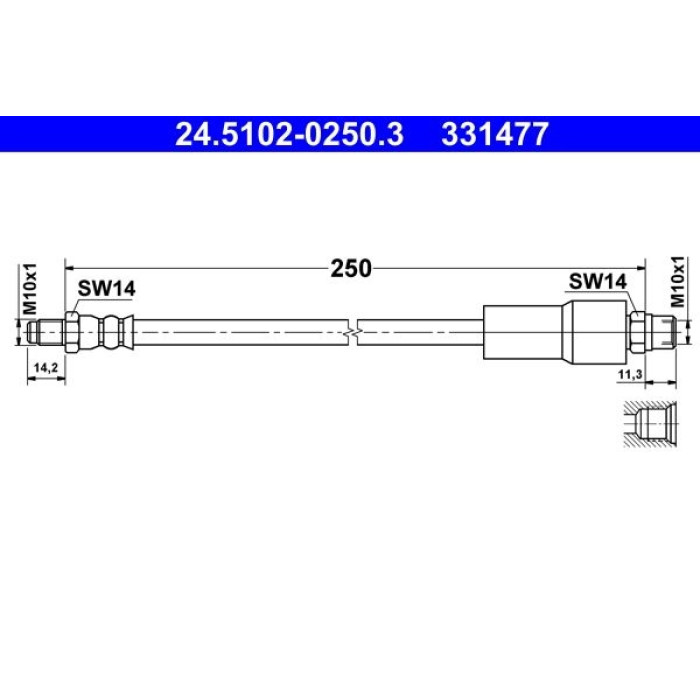 ATE Bremsschlauch 24.5102-0250.3