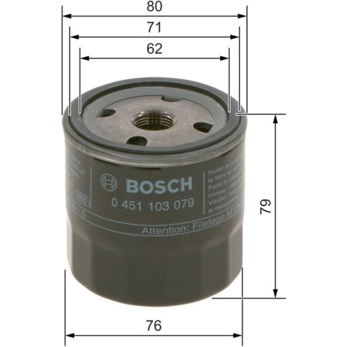 Bosch Ölfilter 0 451 103 204 Bosch Ölfilter 0 451 103 204