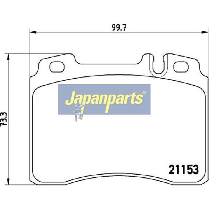 Japanparts Bremsbeläge PA-0506AF Japanparts Bremsbeläge PA-0506AF