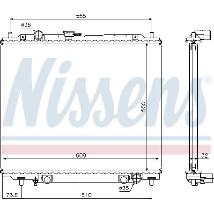 Nissens Wasserkühler PKW 62852