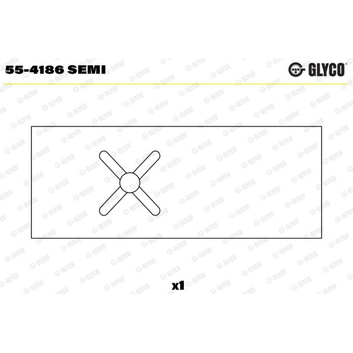GLYCO Lagerbuchse, Pleuel 55-4186 SEMI