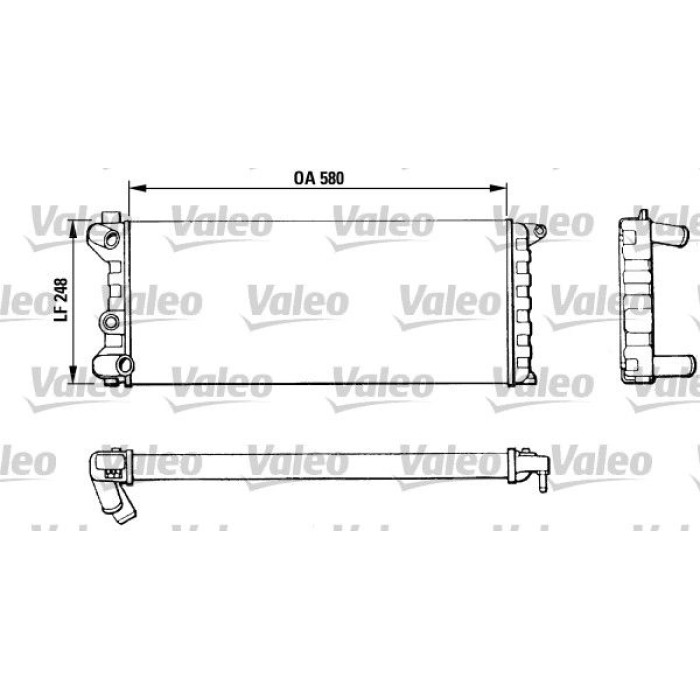Valeo Motorkühler 811392 Valeo Motorkühler 811392