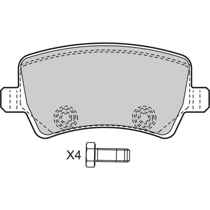 Valeo Bremsbelagsatz 598928 Valeo Bremsbelagsatz 598928