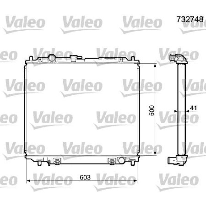 Valeo Motorkühler 732748