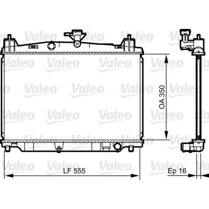 Valeo Motorkühler 735416 Valeo Motorkühler 735416