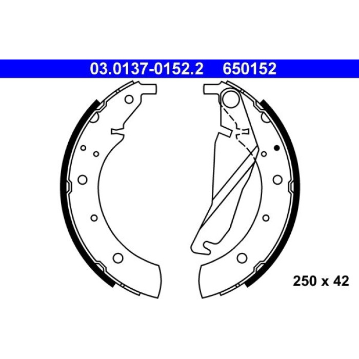 ATE Bremsbacken 03.0137-0152.2 ATE Bremsbacken 03.0137-0152.2