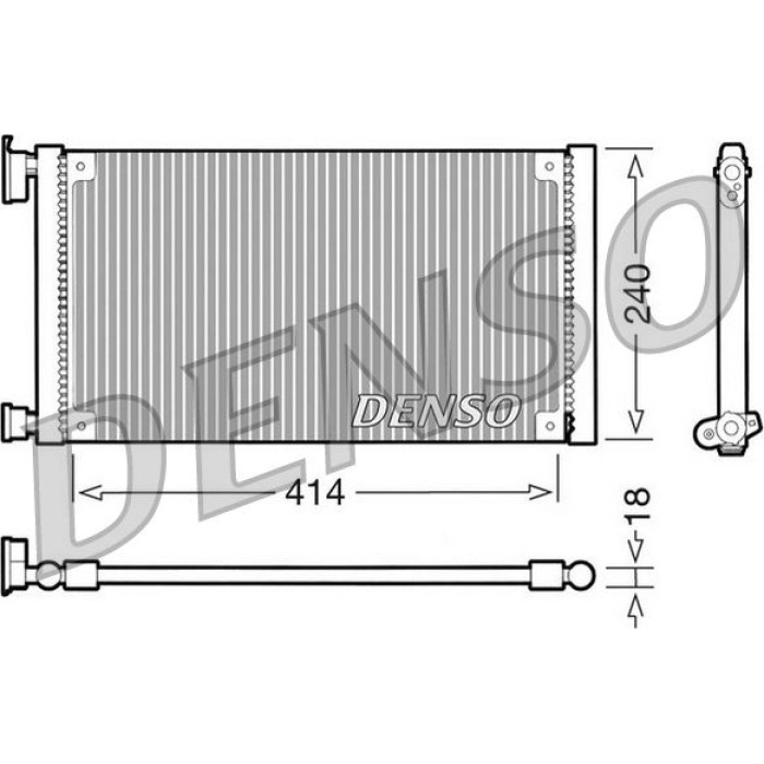 Denso Klimakondensator DCN09120 Denso Klimakondensator DCN09120