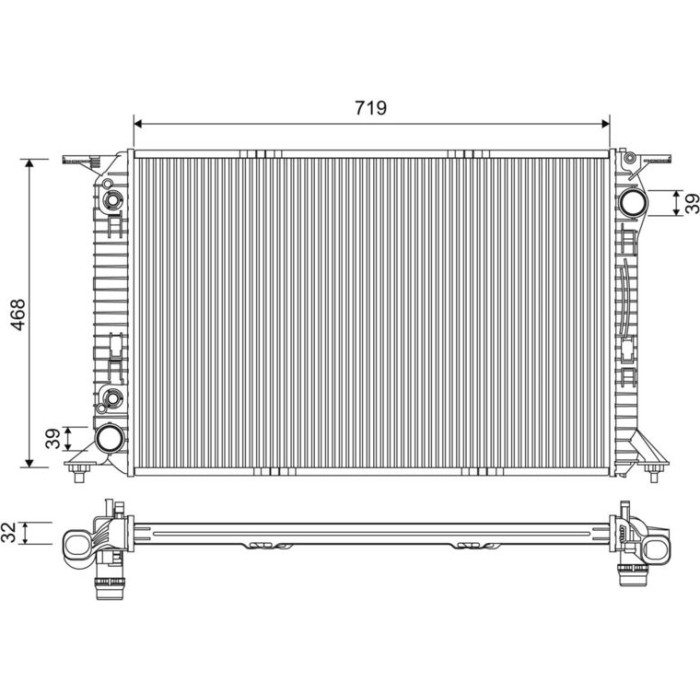 Valeo Motorkühler 701228