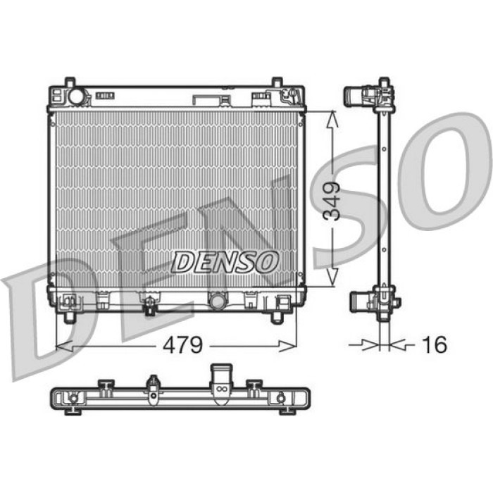 Denso Motorkühler DRM50004 Denso Motorkühler DRM50004