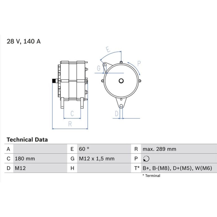 Bosch Lichtmaschine 0 986 041 640 Bosch Lichtmaschine 0 986 041 640