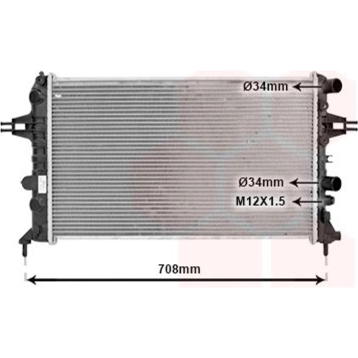 Van Wezel Motorkühler 37002444 Van Wezel Motorkühler 37002444