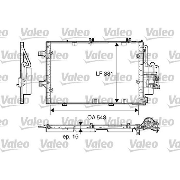 Valeo Klimakondensator 817609 Valeo Klimakondensator 817609