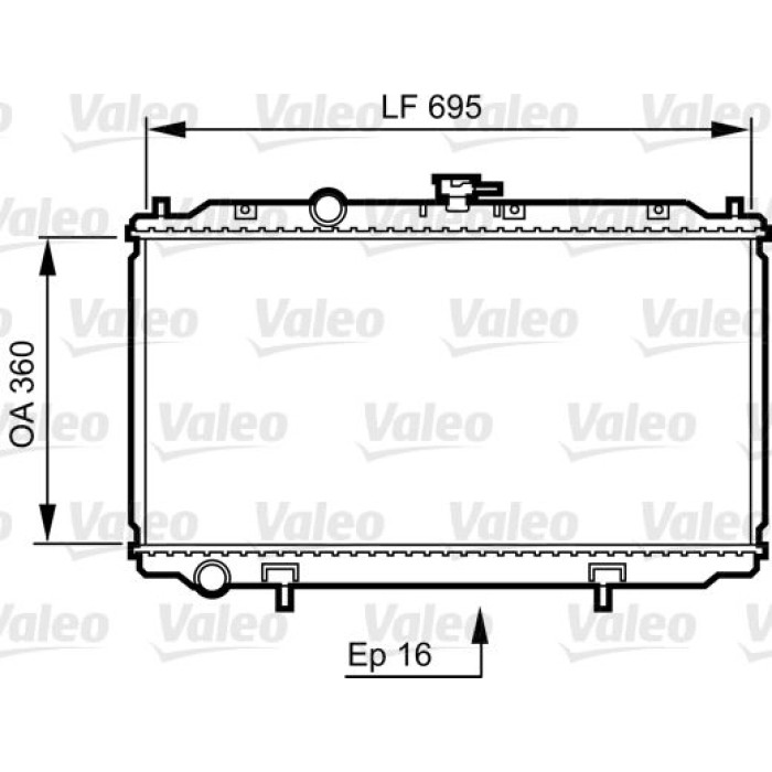 Valeo Motorkühler 734736 Valeo Motorkühler 734736