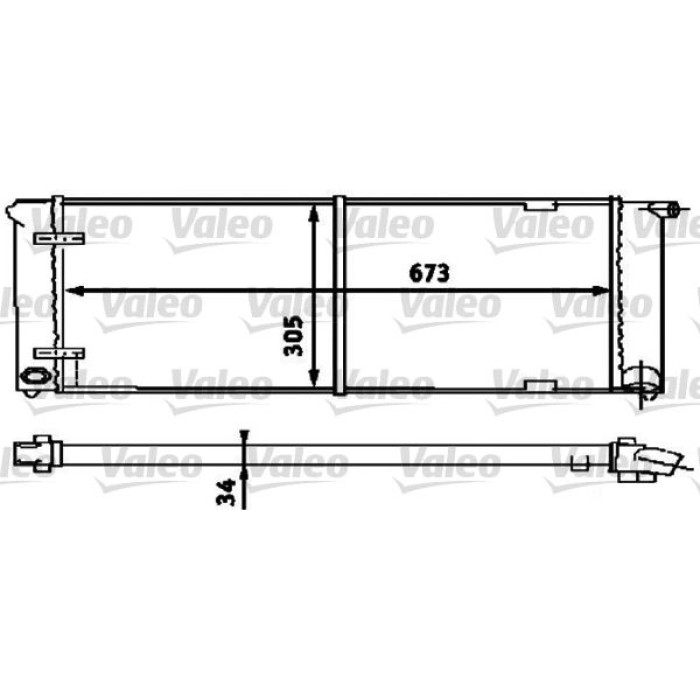 Valeo Motorkühler 734586 Valeo Motorkühler 734586